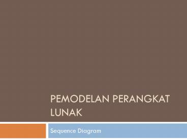 Pemodelan Perangkat Lunak