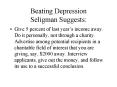 Beating Depression Seligman Suggests: PowerPoint PPT Presentation