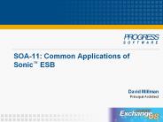 SOA-11: Common Applications of Sonic