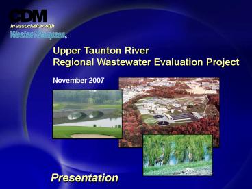 Upper Taunton River Watershed Wastewater