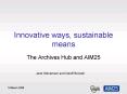 Innovative ways, sustainable means PowerPoint PPT Presentation