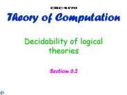 Decidability of logical theories