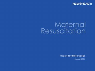 Prepared by Helen Cooke