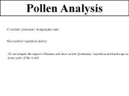 Pollen Analysis