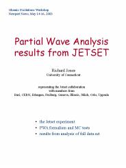 Partial Wave Analysis
