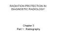 RADIATION PROTECTION IN DIAGNOSTIC RADIOLOGY PowerPoint PPT Presentation