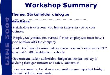 presentation player overlay