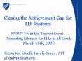 Closing the Achievement Gap for ELL Students PowerPoint PPT Presentation