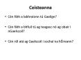 Ceisteanna PowerPoint PPT Presentation