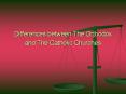 Differences between The Orthodox and The Catholic Churches PowerPoint PPT Presentation