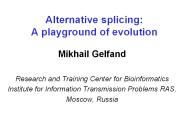 Alternative%20splicing:%20A%20playground%20of%20evolution