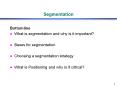Segmentation PowerPoint PPT Presentation