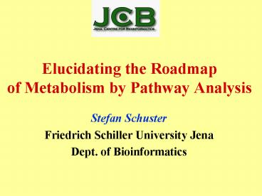 Elucidating the Roadmap of Metabolism by Pathway Analysis