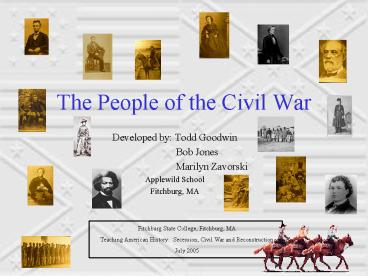 The People of the Civil War presentation | free to view