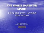 THE WHITE PAPER ON SPORT
