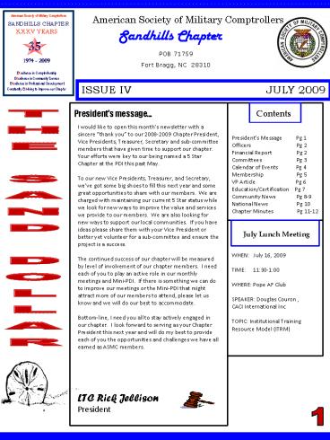 American Society of Military Comptrollers