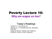 Poverty Lecture 10: Why are wages so low?