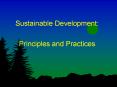 Sustainable Development:
