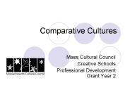 Comparative Cultures