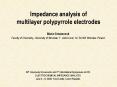 Impedance analysis of multilayer polypyrrole electrodes PowerPoint PPT Presentation