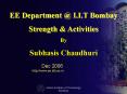 EE Department @ I.I.T Bombay PowerPoint PPT Presentation