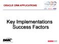 Key Implementations Success Factors PowerPoint PPT Presentation