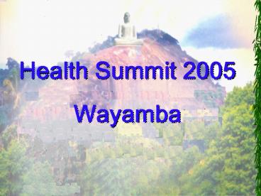 Health Summit 2005