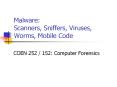 Malware: Scanners, Sniffers, Viruses, Worms, Mobile Code PowerPoint PPT Presentation