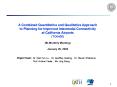 A Combined Quantitative and Qualitative Approach to Planning for Improved Intermodal Connectivity at California Airports (TO5406)  (Bi-Monthly Meeting) January 20, 2005 PowerPoint PPT Presentation