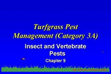 Turfgrass Pest Management Category 3A
