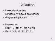 2 Outline