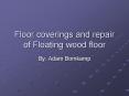 Floor coverings and repair of Floating wood floor PowerPoint PPT Presentation