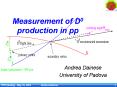 Measurement of D0 production in pp PowerPoint PPT Presentation