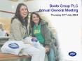 Boots Group PLC Annual General Meeting PowerPoint PPT Presentation