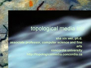 topological media lab