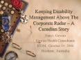 Keeping Disability Management Above The Corporate Radar  PowerPoint PPT Presentation