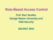 Role-Based Access Control