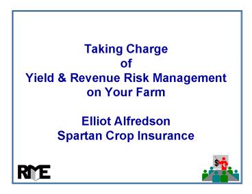 Taking Charge of Yield