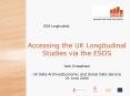 Accessing the UK Longitudinal Studies via the ESDS Jack Kneeshaw UK Data ArchiveEconomic and Social PowerPoint PPT Presentation