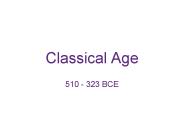 Classical Age
