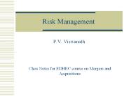 Risk Management