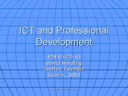 ICT and Professional Development
