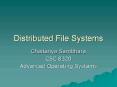 Distributed File Systems PowerPoint PPT Presentation