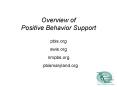 Overview of Positive Behavior Support PowerPoint PPT Presentation