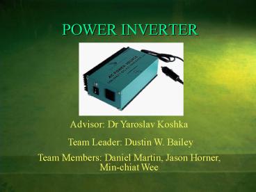 POWER INVERTER