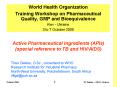 Active Pharmaceutical Ingredients (APIs) (special reference to TB and HIV/AIDS) PowerPoint PPT Presentation