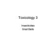 Toxicology 3 PowerPoint PPT Presentation