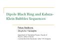 Dipole Black Ring and Kaluza-Klein Bubbles Sequences PowerPoint PPT Presentation