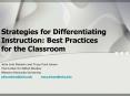 Strategies for Differentiating Instruction: Best Practices for the Classroom PowerPoint PPT Presentation