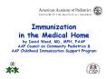 Immunization in the Medical Home by David Wood, MD, MPH, FAAP AAP Council on Community Pediatrics PowerPoint PPT Presentation
